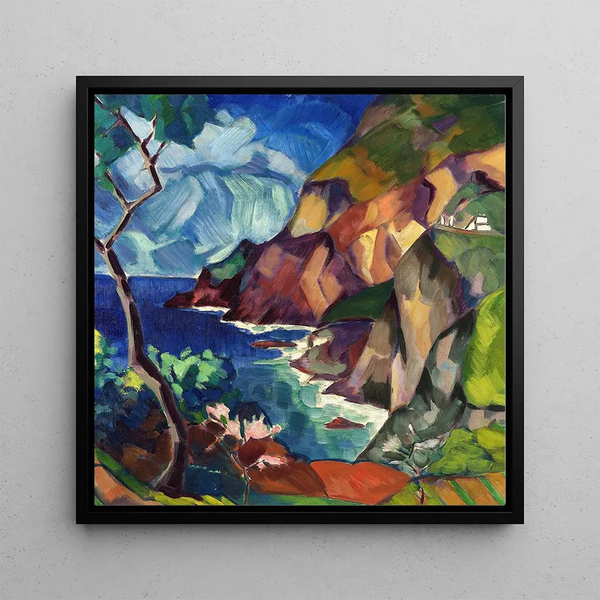 Capri landscape - Konrad Mgi — framed artwork on a wall