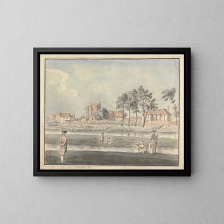 Church of Hampton Court - Captain Francis Grose — framed artwork on a wall