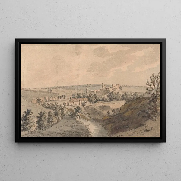 Château de Mitford, Northumberland - Captain Francis Grose — framed artwork on a wall