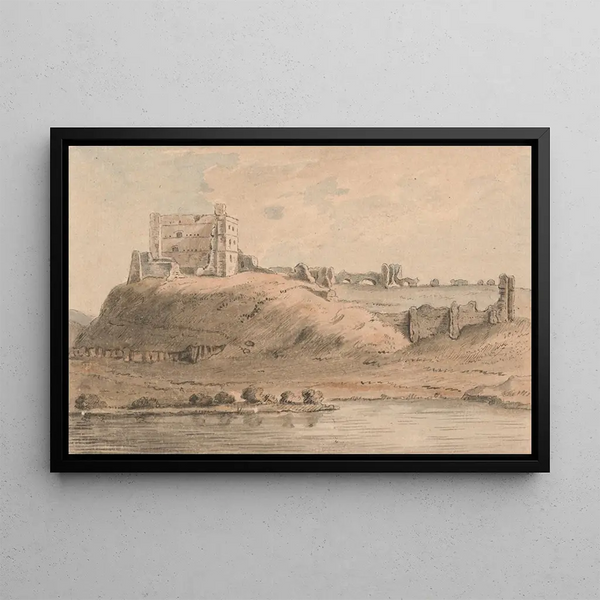 Château de Norham, Northumberland - Capitaine Francis Grose — framed artwork on a wall
