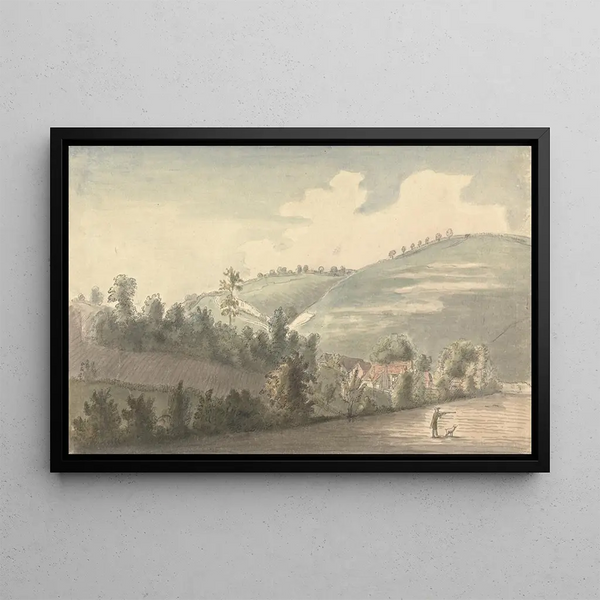 House of Quarry near Bletchingley Surrey - Captain Francis Grose — framed artwork on a wall