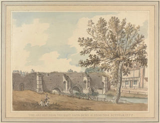 Les arches près de la porte est de Bury St Edmunds, Suffolk - Capitaine Francis Grose — artwork view