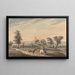 View near Arwington Hall Suffolk - Captain Francis Grose — framed artwork on a wall