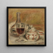 Carafe, glass and sugar bowl - Pierre-Auguste Renoir — framed artwork on a wall