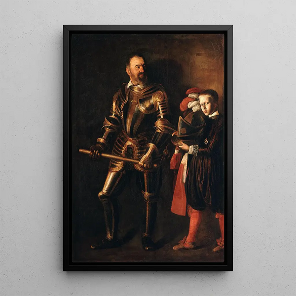 Alof de Wignacourt - Le Caravage — framed artwork on a wall