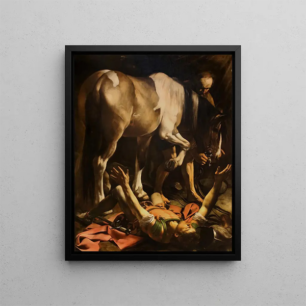 Conversion of Saint Paul - Caravaggio — framed artwork on a wall