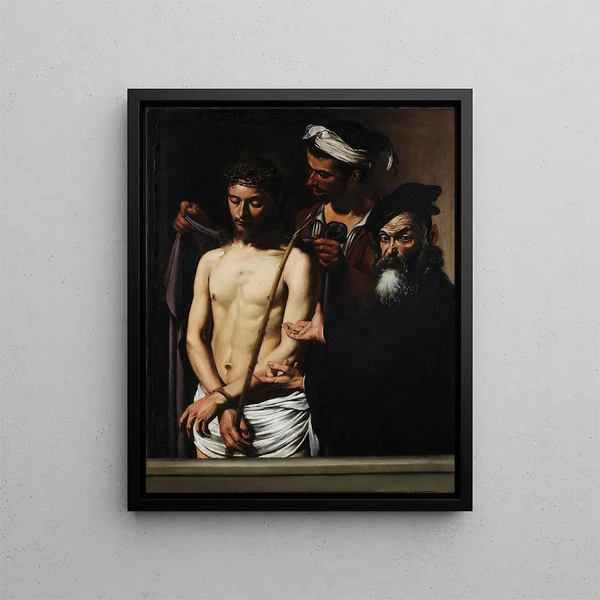 Voici l'homme - Le Caravage — framed artwork on a wall