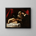 Judith decapitating Holofernes - Caravaggio — framed artwork on a wall