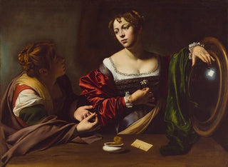 Martha and Mary Magdalene - Caravaggio — artwork view