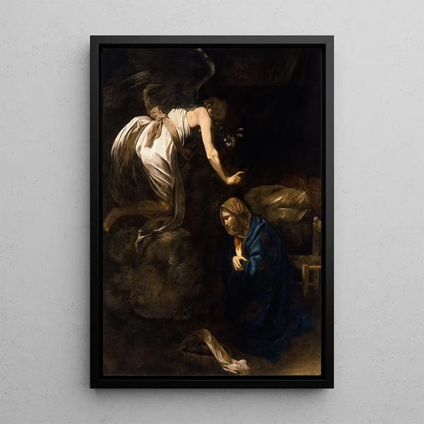 Reproduction of the painting L'Annunciation - Caravaggio