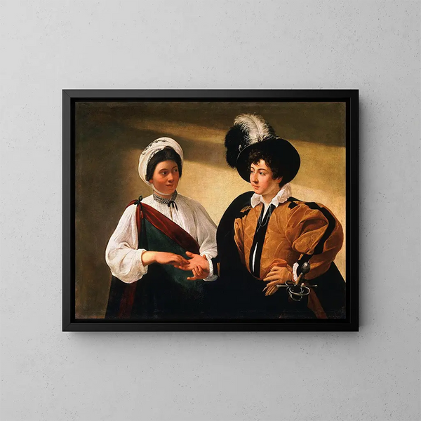 The Seer - Caravaggio — framed artwork on a wall