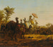 Caravan in the Desert - Jean-Baptiste Hilaire — artwork view
