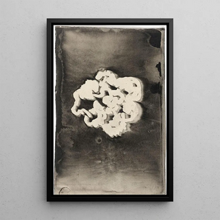 Flower III - Carel Adolph Lion Cachet — framed artwork on a wall