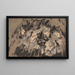 Bouquet - Carel Adolph Lion Cachet — framed artwork on a wall