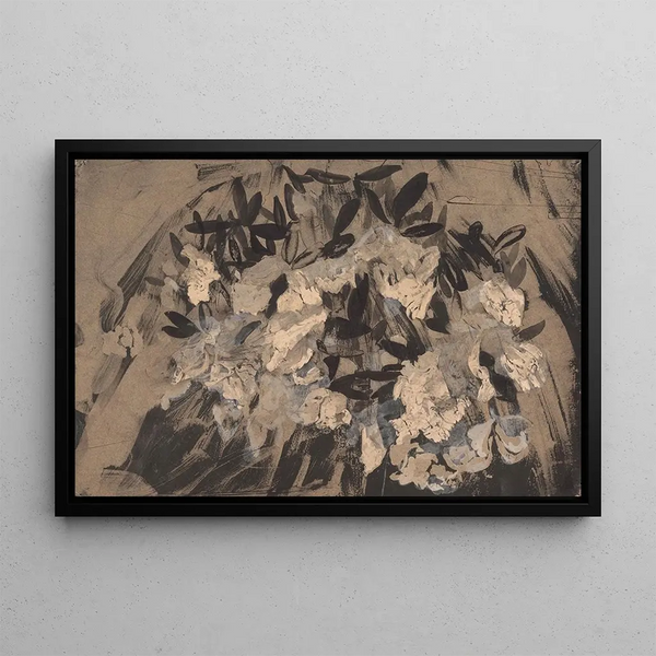 Bouquet - Carel Adolph Lion Cachet — framed artwork on a wall