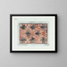 Decorative design in red and black - Carel Adolph Lion Cachet — framed artwork on a wall