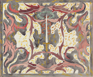 Conception décorative avec épée dressée - Carel Adolph Lion Cachet — artwork view