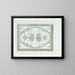 Decor de design en gris et blanc - Carel Adolph Lion Cachet — framed artwork on a wall