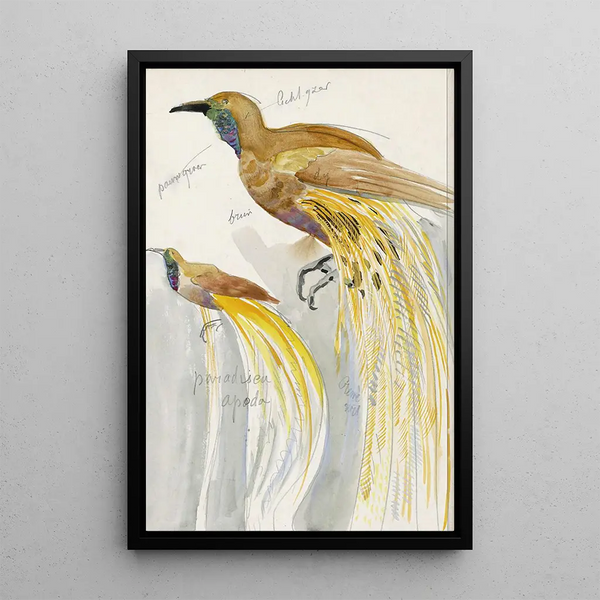 Reproduction of the painting of the Great Bird of Paradise - Carel Adolph Lion Cachet