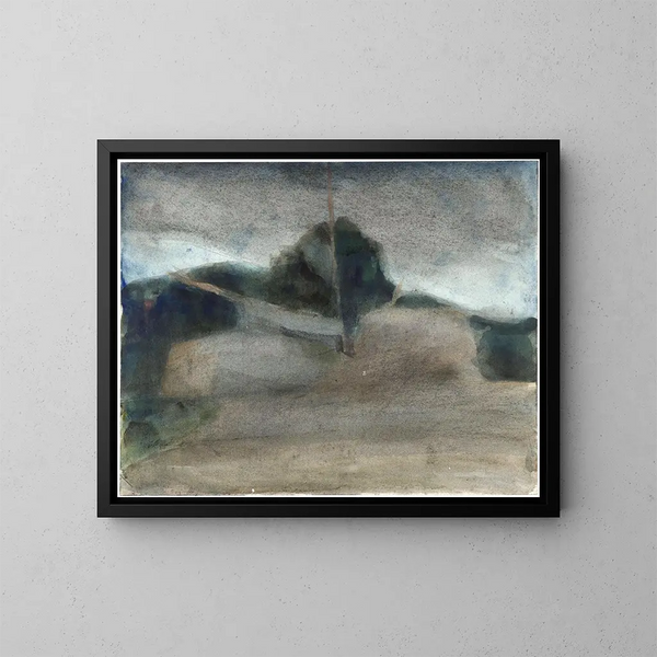 Landscape - Carel Adolph Lion Cachet — framed artwork on a wall