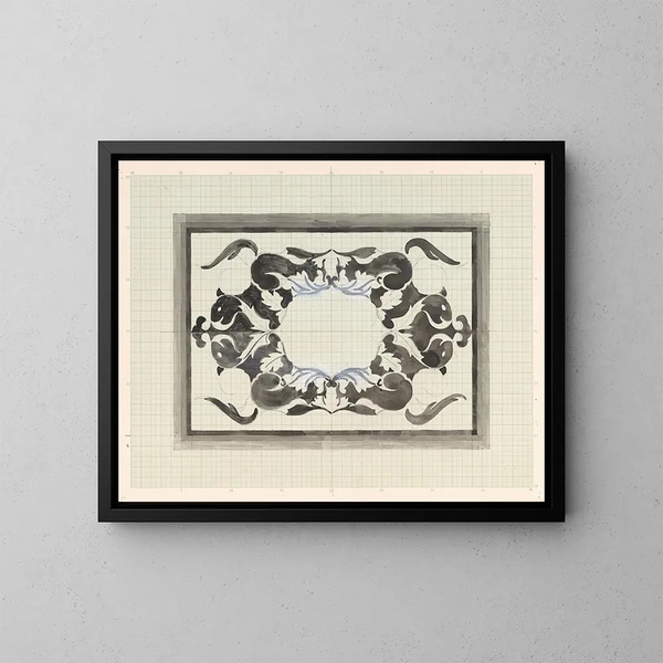 Design for the ex-libris of Carel Lion Cachet - Carel Adolph Lion Cachet — framed artwork on a wall