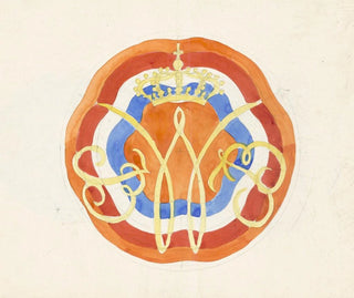 a Conception of a dish with a crowned W - Carel Adolph Lion Cachet — artwork view