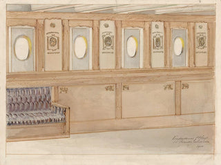 Project for a first-class children's room on the SS Prinses Juliana - Carel Adolph Lion Cachet — artwork view