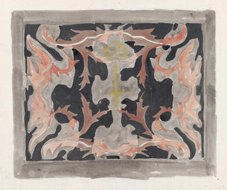 Design for a dress - Carel Adolph Lion Cachet — artwork view
