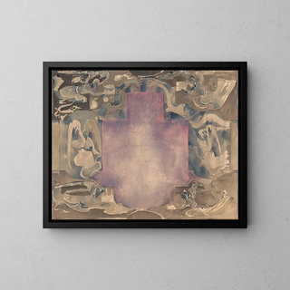 a Design for a diploma from the Dutch Society for Industry and Commerce - Carel Adolph Lion Cachet — framed artwork on a wall