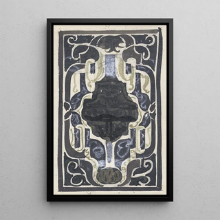 Reproduction of the painting Project for ex-libris by DJ Goedkoop - Carel Adolph Lion Cachet