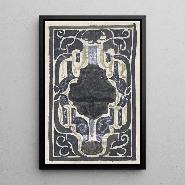 Reproduction of the painting Project for ex-libris by DJ Goedkoop - Carel Adolph Lion Cachet