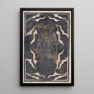 Project for ex-libris by Johanna Pabst - Carel Adolph Lion Cachet — framed artwork on a wall