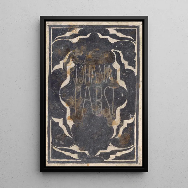 Project for ex-libris by Johanna Pabst - Carel Adolph Lion Cachet — framed artwork on a wall