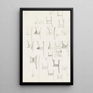 Projects for chairs - Carel Adolph Lion Cachet — framed artwork on a wall