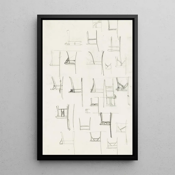 Projects for chairs - Carel Adolph Lion Cachet — framed artwork on a wall