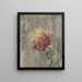 Red Chrysanthemum - Carel Adolph Lion Cachet — framed artwork on a wall