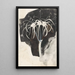 Study of honeysuckle - Carel Adolph Lion Cachet — framed artwork on a wall