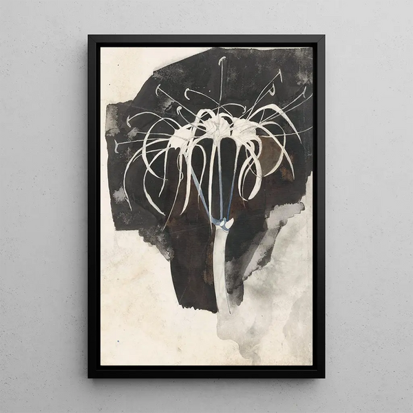 Study of honeysuckle - Carel Adolph Lion Cachet — framed artwork on a wall