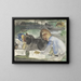 Two Children Drawing - Carel Adolph Lion Cachet — framed artwork on a wall