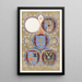 Reproduction of the painting of Four coats of arms - Carel Adolph Lion Cachet