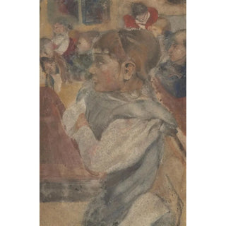 Girl sitting behind a desk - Carel Adolph Lion Cachet — artwork view