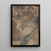 Girl sitting behind a desk - Carel Adolph Lion Cachet — framed artwork on a wall