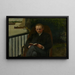 Portrait of a man reading - Carel Eliza van der Sande Lacoste — framed artwork on a wall