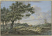 On the right, a Windmill on the Path, a Cart with Hay - Carel Lodewijk Hansen — artwork view