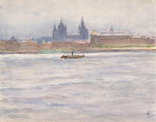 View of Mainz from the river - Carel Nicolaas Storm van 's Gravesande — artwork view