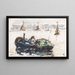 View of the Meuse near Rotterdam - Carel Nicolaas Storm van 's Gravesande — framed artwork on a wall