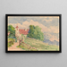 Oberbozen painting: a narrow path leads to a small church on a mountain slope - Carel Nicolaas Storm van 's Gravesande — framed artwork on a wall
