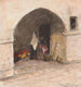 Street scene with women dressed in oriental attire in Chioggia - Carel Nicolaas Storm van sGravesande — artwork view