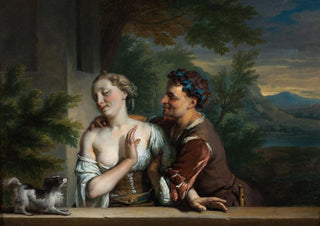 Carel de Moor - A Man Trying to embrace a Woman.webp