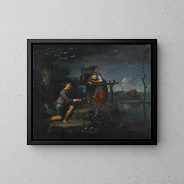 The Fisherman - Carel de Moor II — framed artwork on a wall